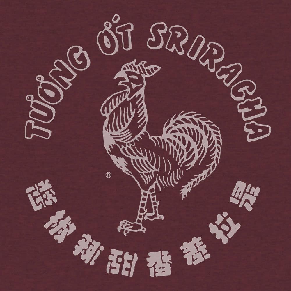 Tee Luv Men's Big and Tall Tuong Ot Sriracha Rooster T-Shirt