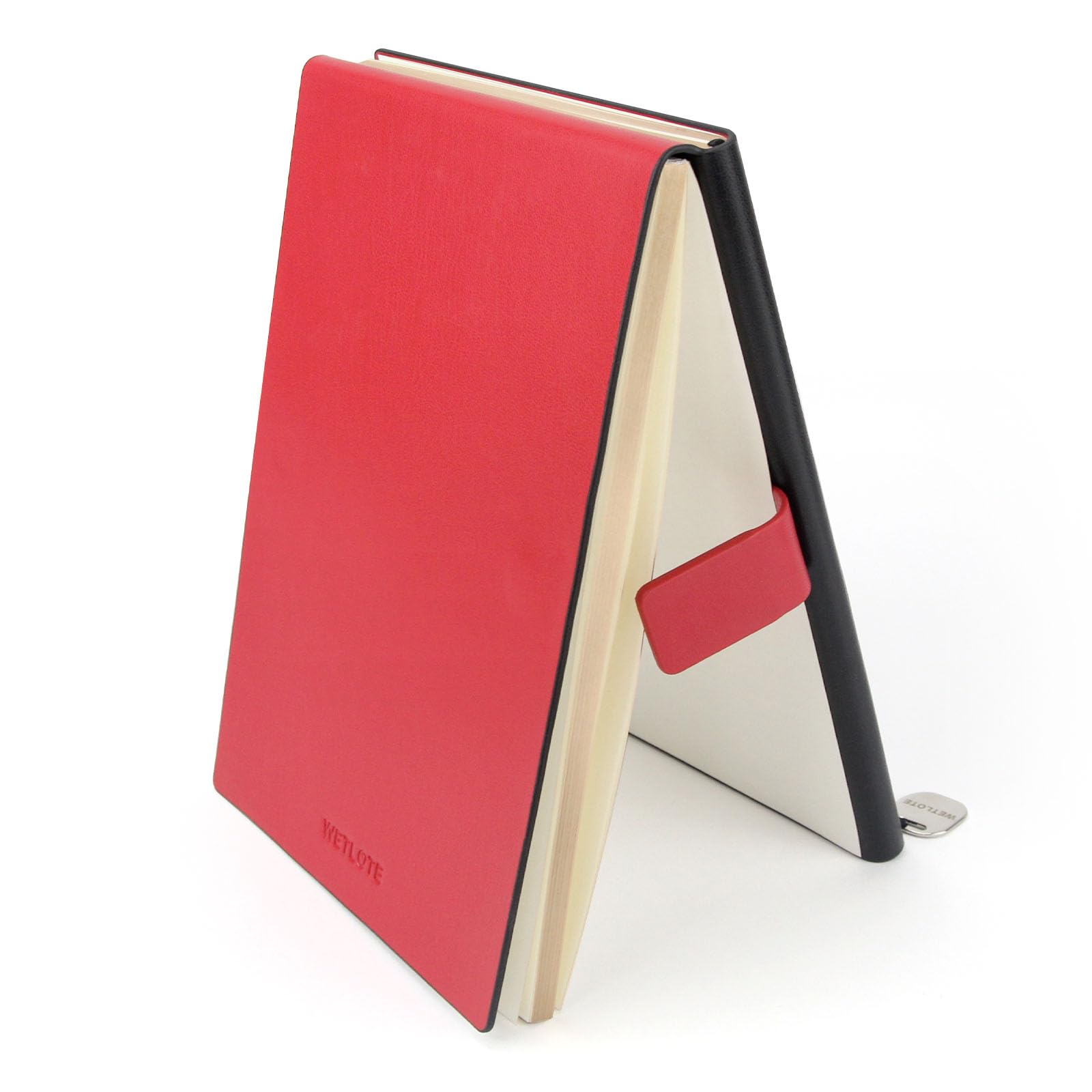Lot de 2 carnets de notes lignés et vierges en cuir format A5 - 208 pages - 12,7 x 21 cm - Avec fermeture à sangle - Pour voyage, travail, école, écriture - Pour homme et femme - Emballage