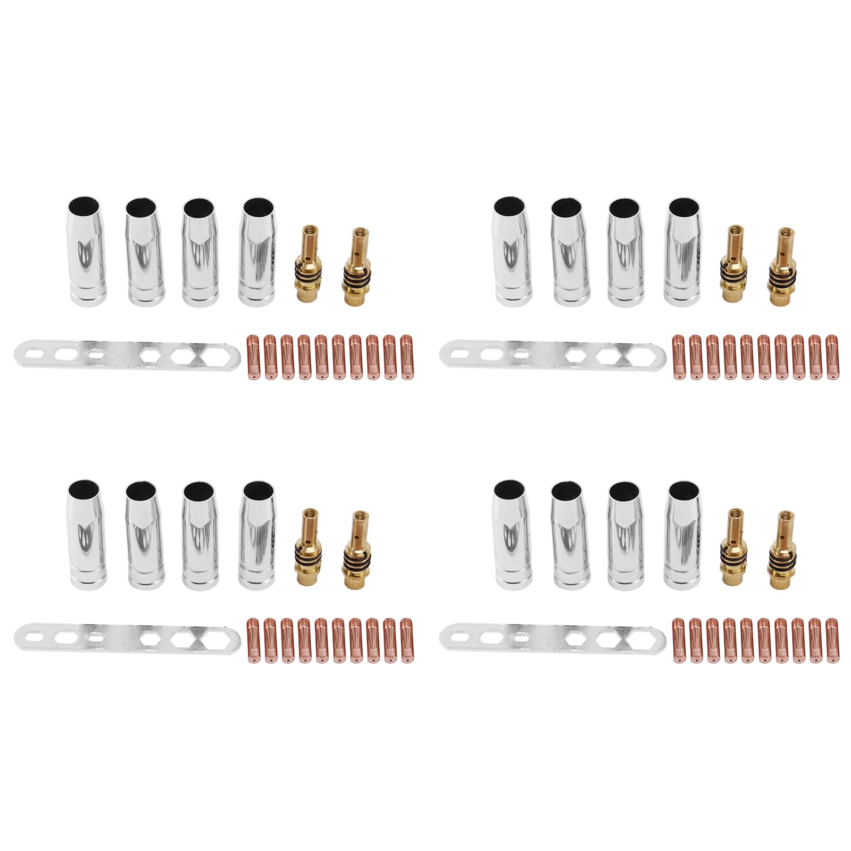 68Pcs 15Ak Mig/Ugello per Saldatura Punte di Contatto 0.8X25mm M6 Set di Connettori per Gas