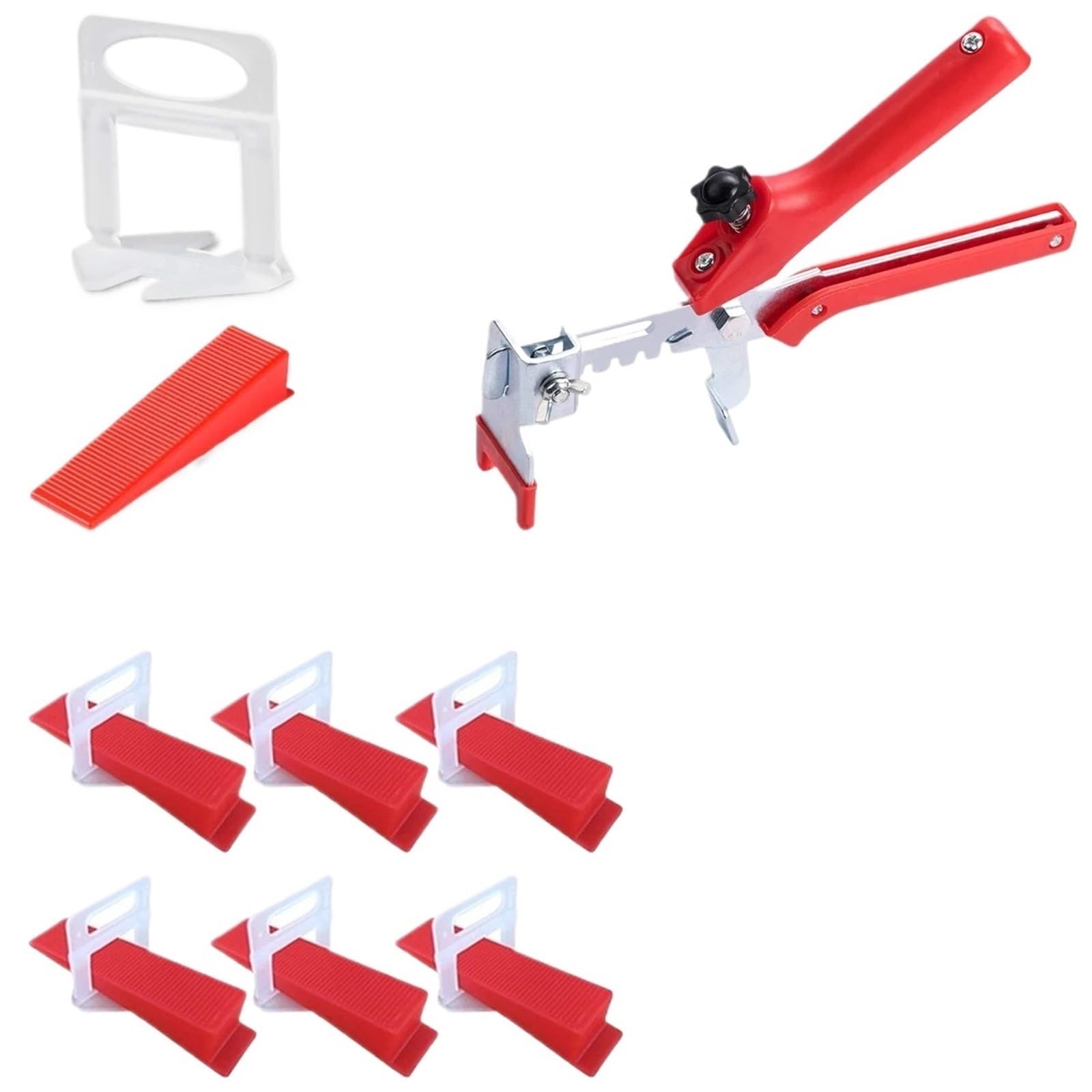 Kit de nivelación azulejos (501 piezas) con 400 clips espaciadores, 100 cuñas y 1 alicate para paredes(1.50MM)