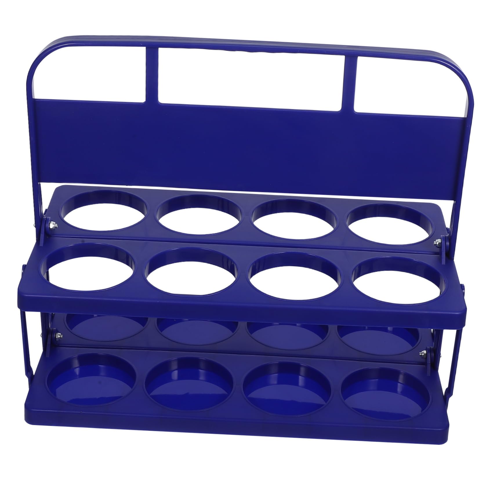 MOLUCKFU Foldable Plastic Beverage Holder with Handle Cup Drink Carrier for Bars and Restaurants Reusable Compact Beer Bottle Basket Space Saving Design for Outdoor Activities