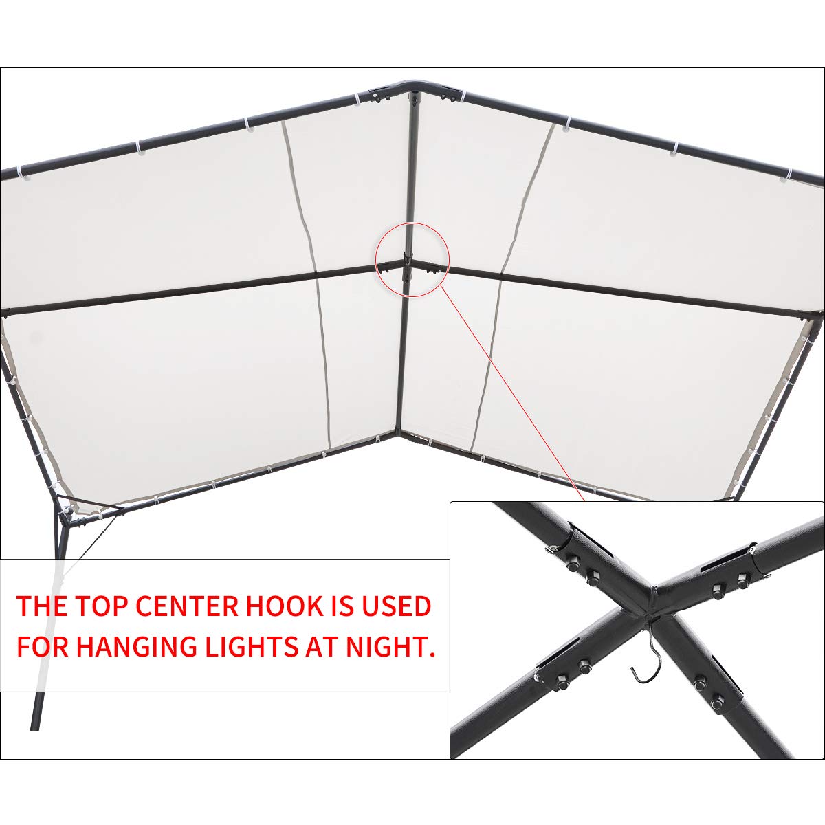 Buy 12x12ft Gazebo Canopy Soft Top Gazebo Canopy with PowderCoated Frame for Patio