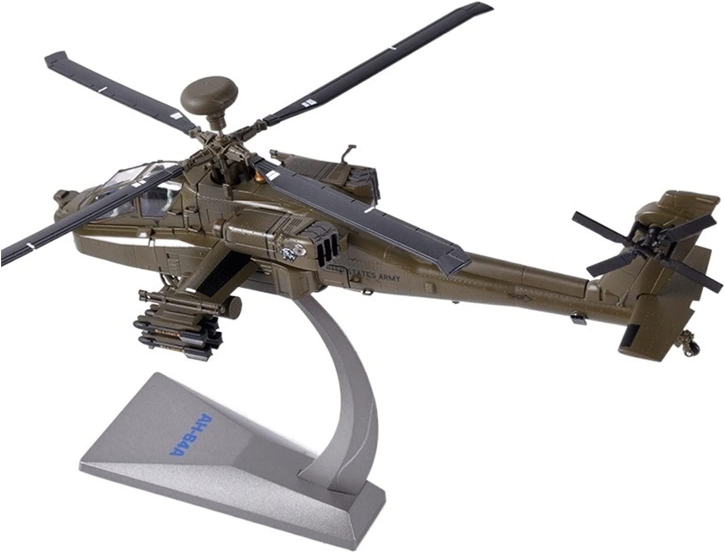 1 72 for US Air Force AH-64 Helicopter Gunships Apache Gunship Alloy Aircraft Model Hobby Playgame Kit