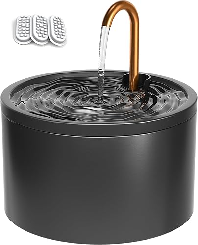 Miniatura 2 de DOOOB Fuente de agua Cearmic Cat con reemplazo de bomba de fuente de cerámica para gatos