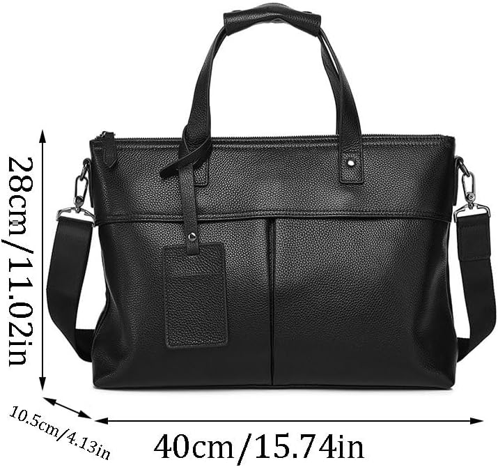 Men's Business Handbag Office Travel Commuting Package Leather Briefcase