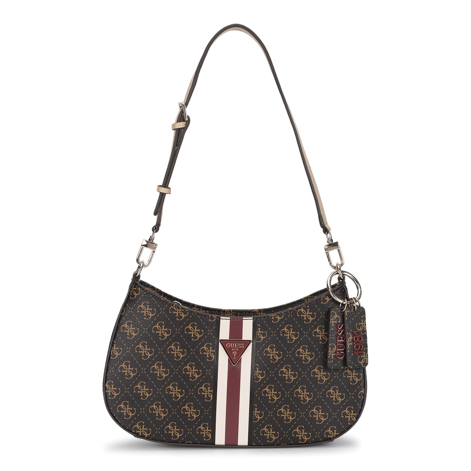 GUESSWomens Noelle Top Zip Shoulder Bag Handbag