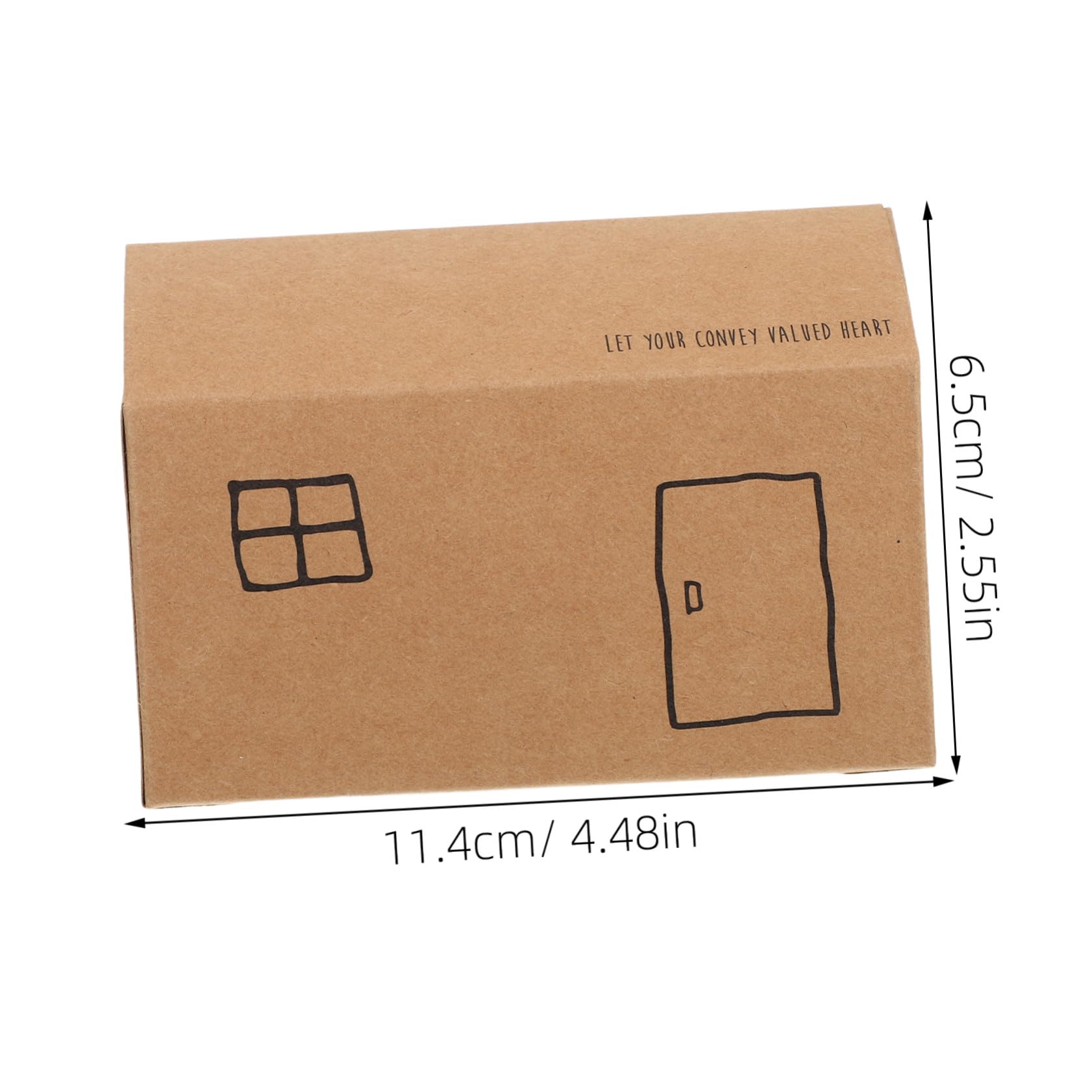 BUGUUYO 50 Pezzi Scatole Regalo Forma Casa Piccole Scatole per Dolci e Biscotti Cartone Resistente Pieghevoli e Leggere per Feste Nozze Shower e Decorazioni Natalizie