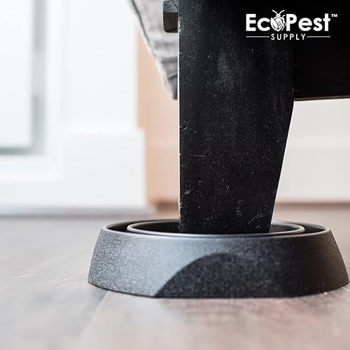 Miniatura 7 de ECOPEST Interceptores de chinches de cama  Paquete de 12  Trampas interceptoras para bloqueadores de chinches (Pro)  Trampa de insectos, monitor y