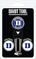 Vista 18 de Team Golf NCAA Unisex-Adult Team Golf NCAA Divot Tool with 3 Golf Ball Markers Pack, Markers are Removable Magnetic Double-Sided Enamel