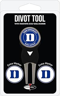Team Golf NCAA Divot Tool with 3 Golf Ball Markers Pack, Markers are Removable Magnetic Double-Sided Enamel