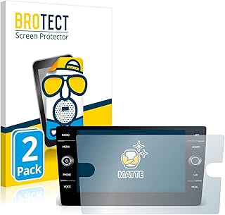 BROTECT Anti-Glare Screen Protector for Volkswagen T-Roc R Line 2022 Discover Media 8 Inch (Pack of 2) Matte Screen Protector Anti-Fingerprint