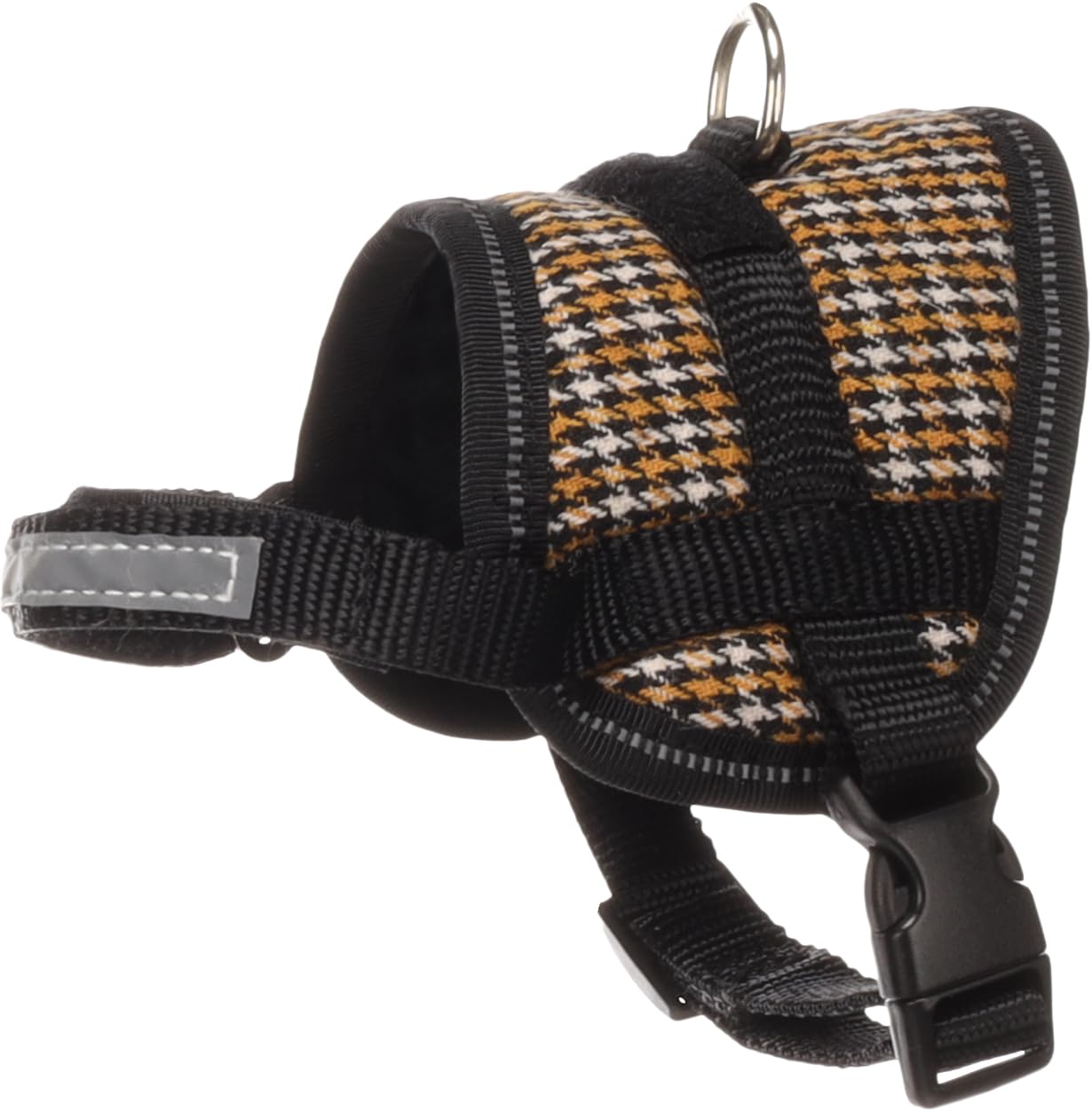 Flamingo Dog Harness Eeny Meeny Yellow & Black XS 14-22cm 26-35cm 7,5cm 15mm