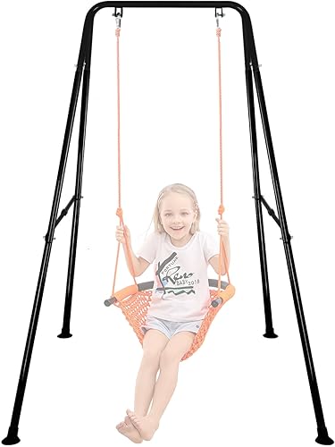 Miniatura 8 de Marco plegable de columpio para bebé, juego de columpio de metal resistente para la mayoría de columpios de niños pequeños/jumper de bebé/silla