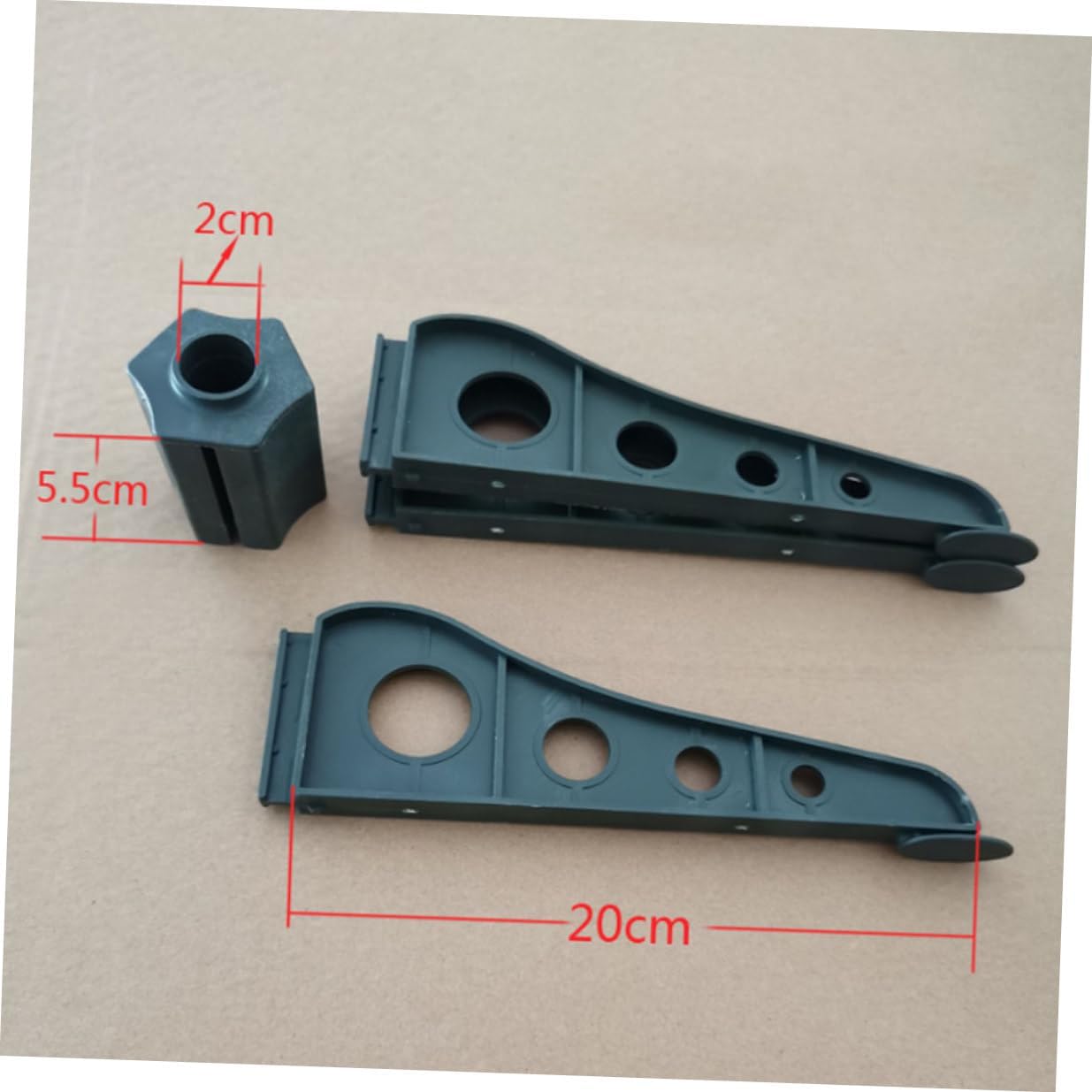 Zerodeko 2pcs Artificial Christmas Tree Stand Base Green Plastic Xmas Tree Support Bracket for Stable Pole Fixing and Easy Installation Christmas Supplies