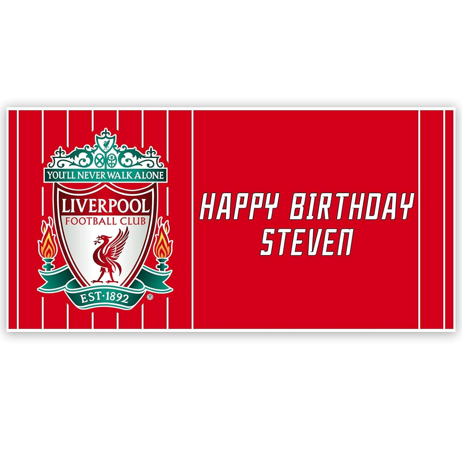 Liverpool Personalized Birthday Banner