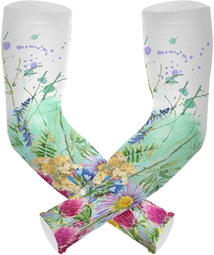 Miniatura 2 de Mangas de enfriamiento para mujeres y hombres con agujero para el pulgar, mangas para el sol, para jardín, granja, deportes, golf, conducción, pesca