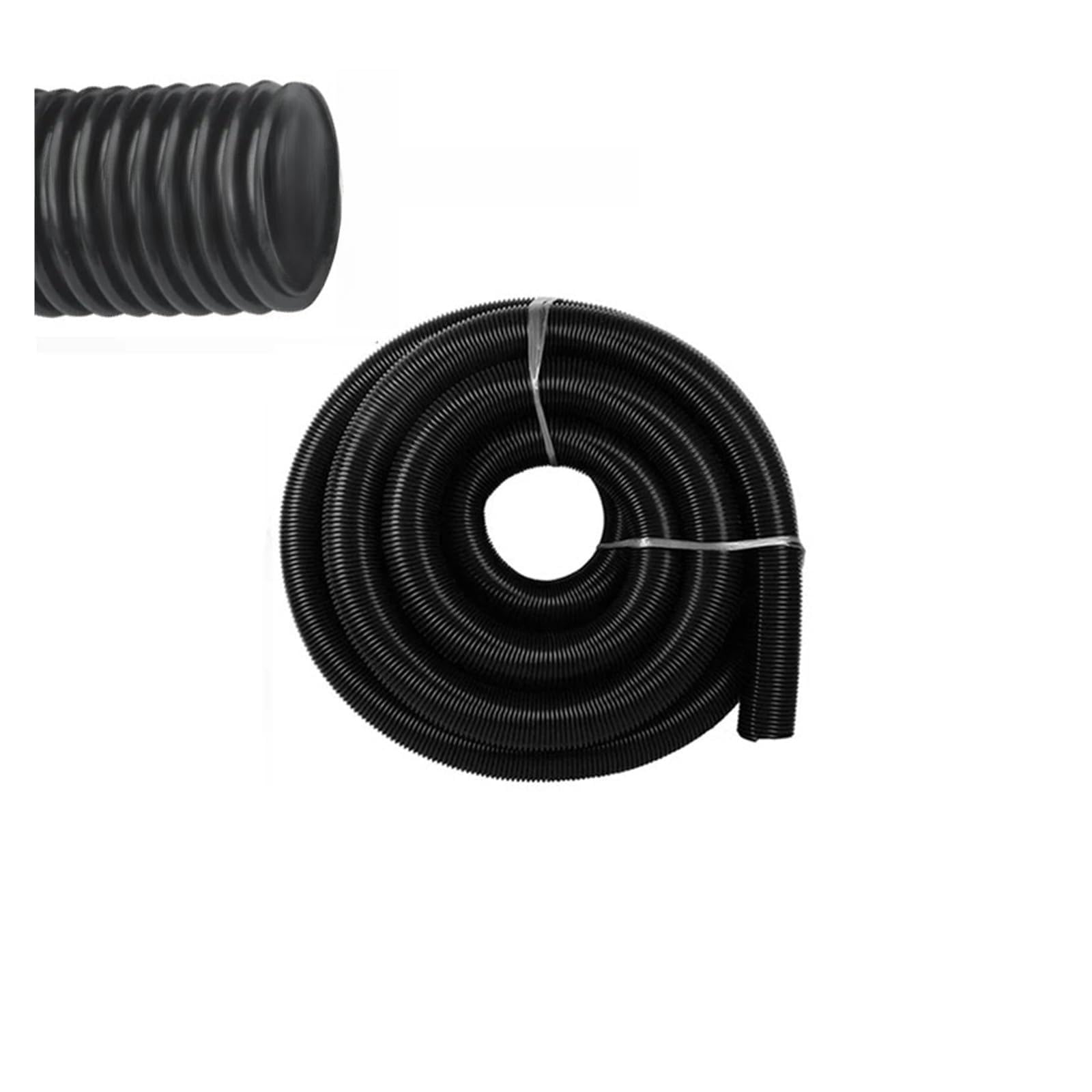 Hose Vacuum Cleaner Inner Diameter 32/38/40/50mm Thread Hose Factory Bellows Connector for Vacuum Cleaner Vacuum Tube(5m Black Hose(32mm))