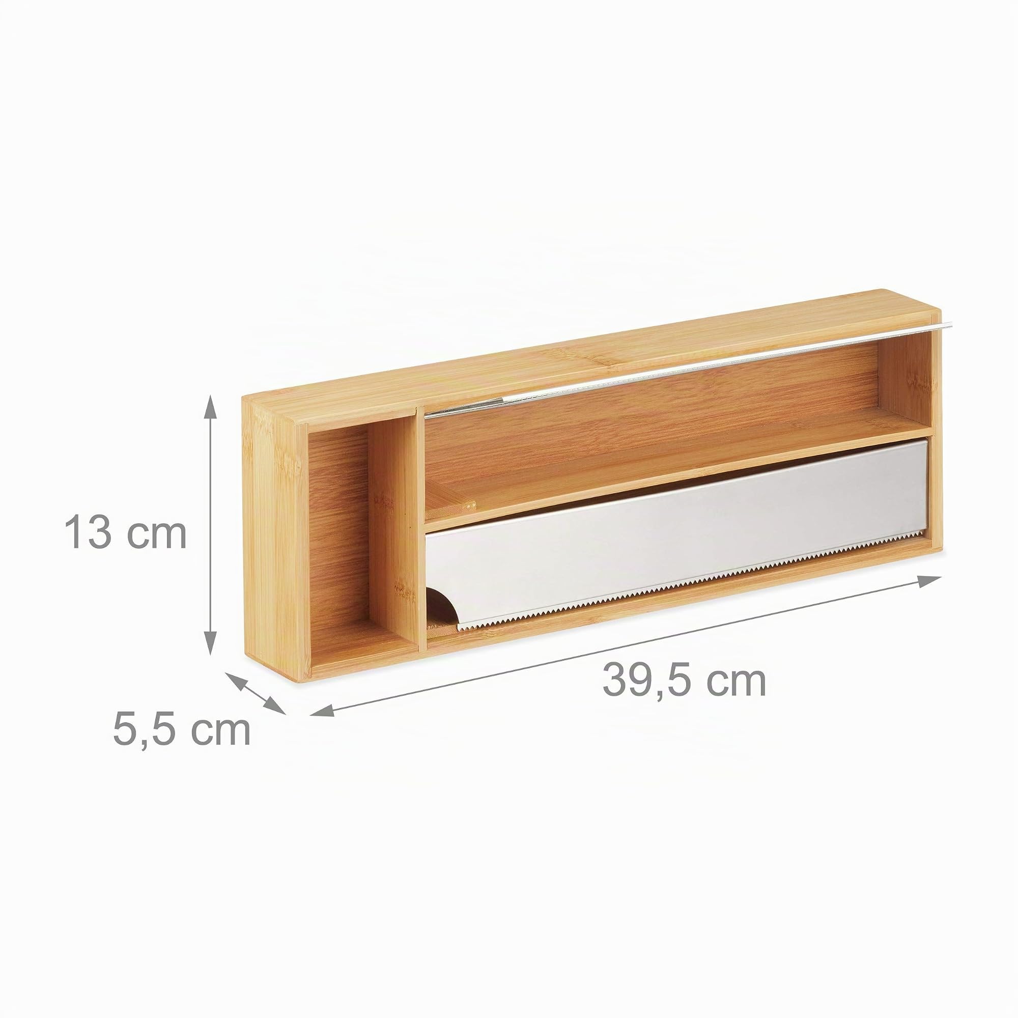 aufbewahrung alufolie frischhaltefolie schublade Relaxdays Folienspender für Schublade, natur Größe:30 x 30 x 30 cm Aufbewahrung Vanillezucker Backpulver Pudding Warten auf Lieferant