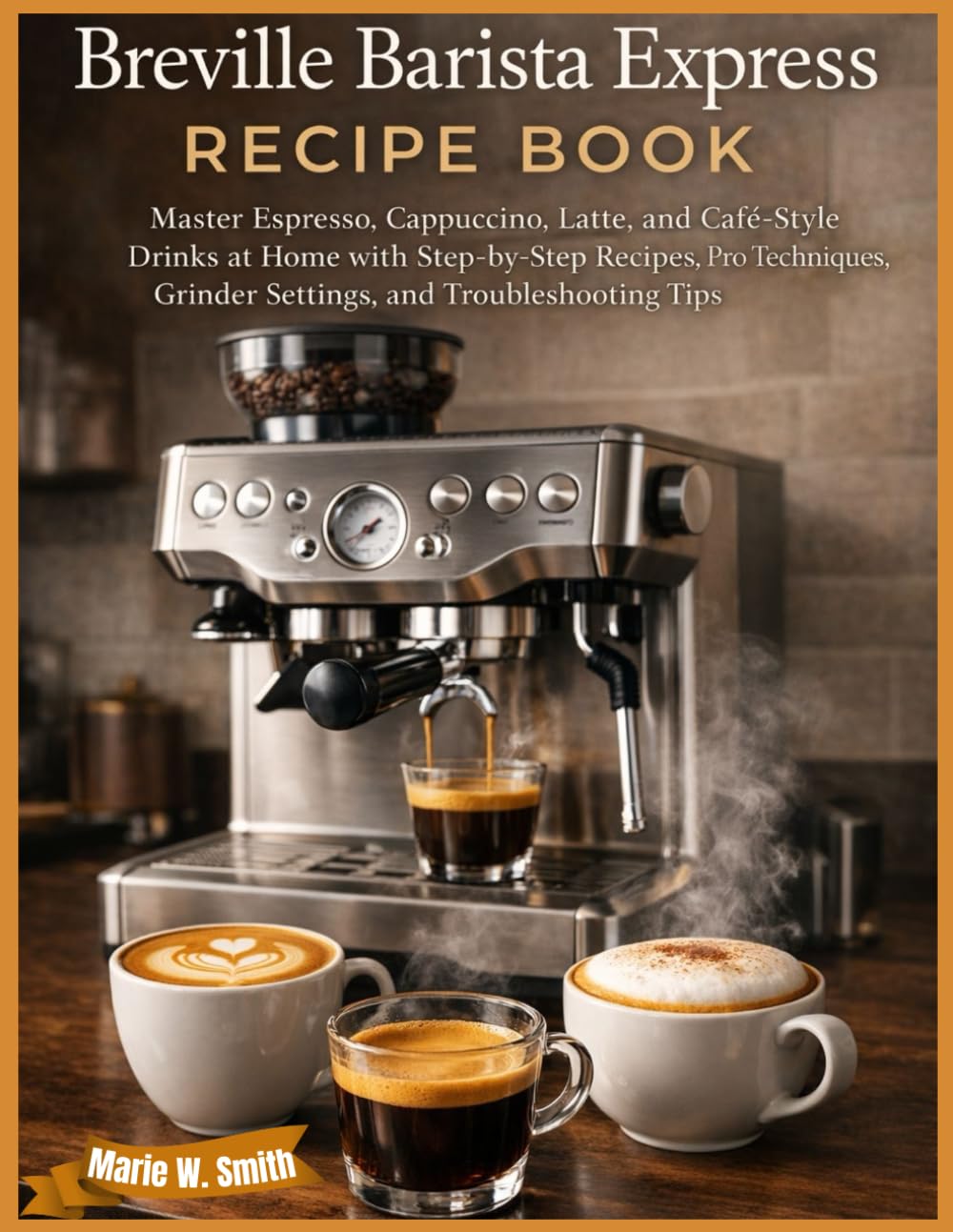 Breville Barista Express Recipe Book: Master Espresso, Cappuccino, Latte, and Café-Style Drinks at Home with Step-by-Step Recipes, Pro Techniques, Grinder Settings, and Troubleshooting Tips