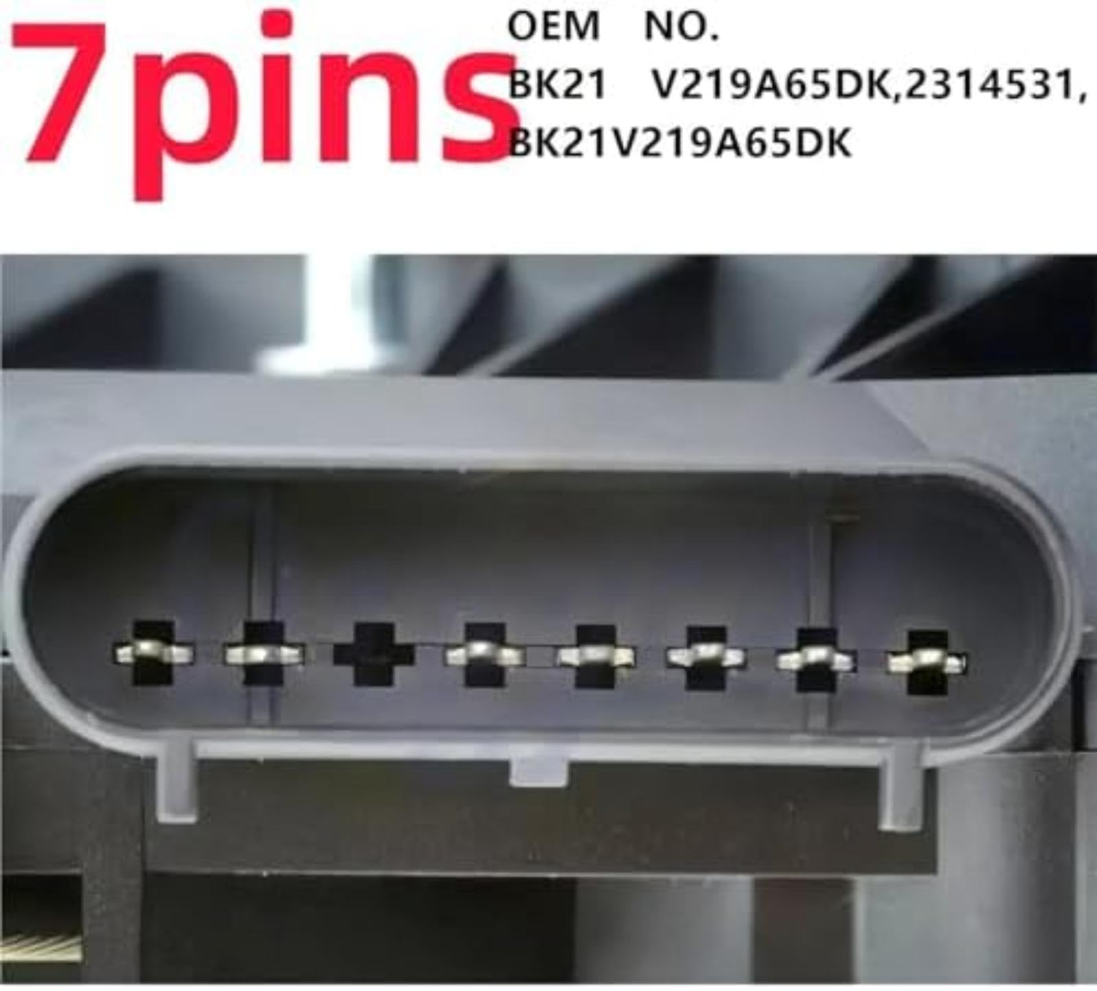 Siłownik zamka drzwi samochodu BK21V219A65DK 2314531, do transportu, do niestandardowego mechanizmu przedniego lewego 2012-2023 7 pinów z kablem Siłownik zamka drzwi samochodu