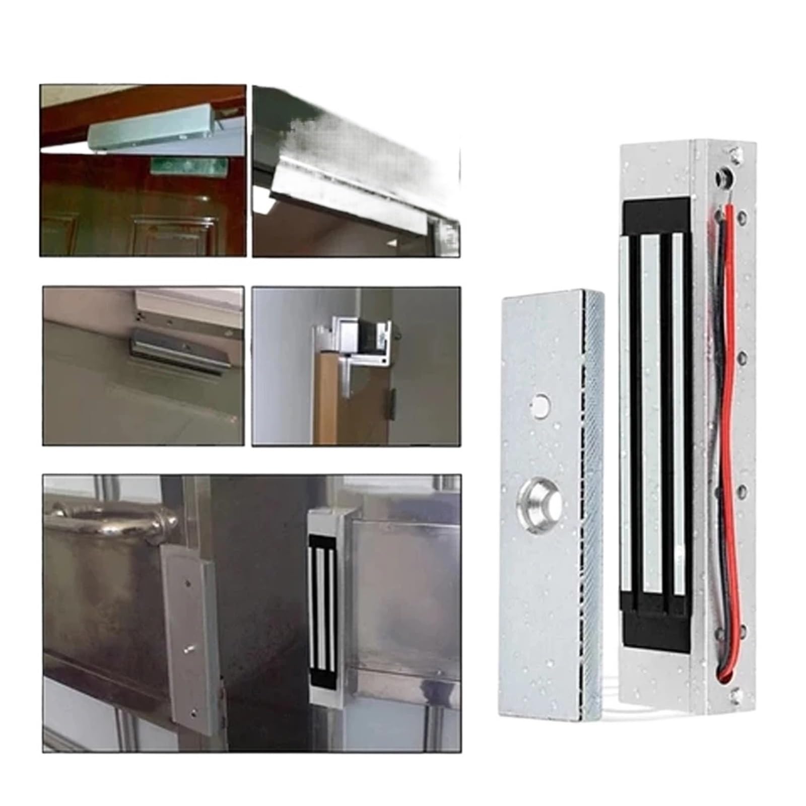 Kit de cerradura electromagnética | Puerta única, capacidad de 180 kg/280 kg, instalación segura for sistemas de seguridad(JS-280kg)