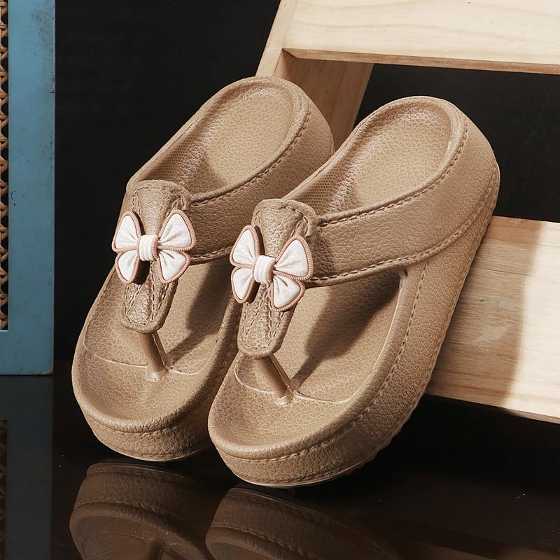 Image of Richmen Women Summer Flip Flop Slippers Casual Pillow EVA Anti-Slip Sole Slide Slipper Indoor Bedroom Sandals for Women's & Girls