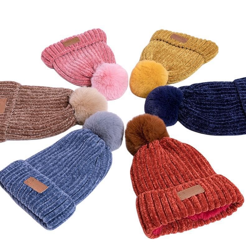 Gorro cálido para niños de invierno ZONTO bufanda guantes de vellón 3