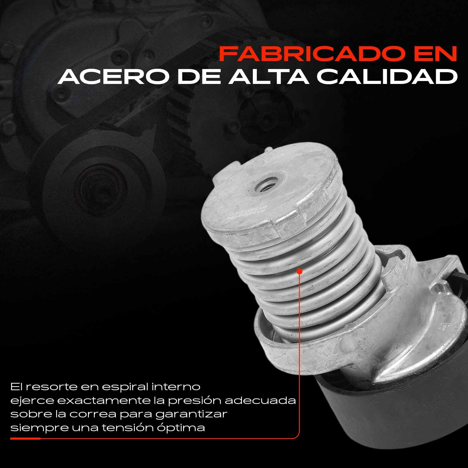 Polea tensora correa trapezoidal para A2 8Z0 Altea 5P Arosa 6H Cordoba 6K 6L Ibiza II 6K 6L Inca 6K9 Leon Toledo II 1P 1M Fabia I 6Y 542 545 6U 797 Octavia 1U 1Z Roomster 5J 1993-2019 T38214