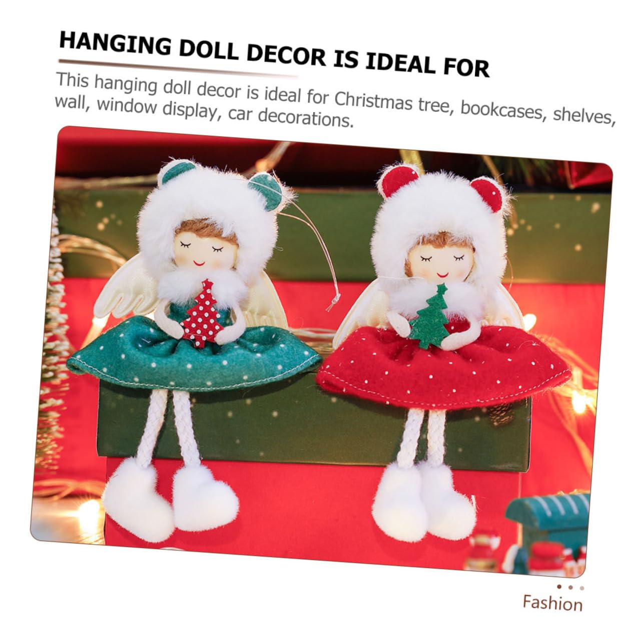 Zerodeko 4 Ensembles Charme Fille Ange Décorations d'ange Fleurs Artificielles Décorations Poupée Ange De Décoration De Noël Guirlande Lumineuse Solaire D'extérieur Fée Peluche 2 Pièces * 4