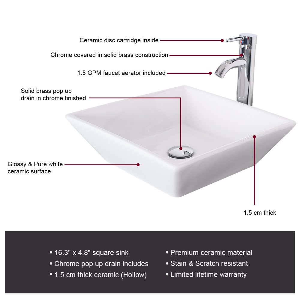 Buy eclife 24 inch Modern Bathroom Vanity Units and Sink Stand