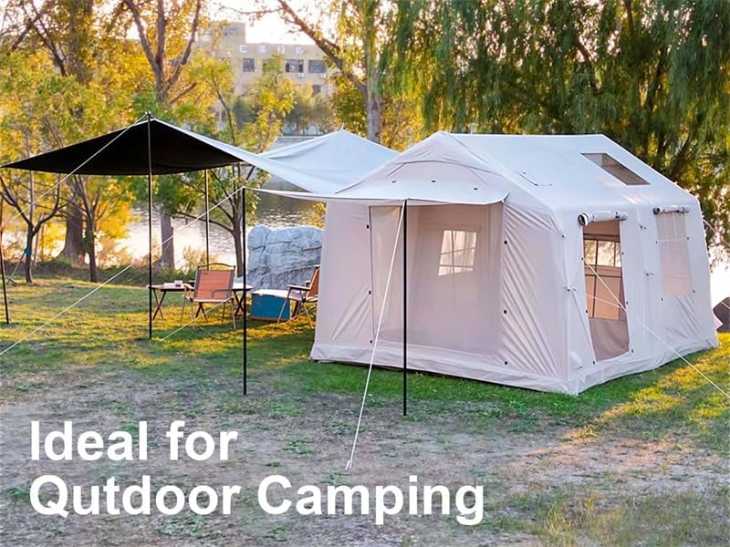 Miniatura 9 de Tiendas inflables para acampar, tienda de campaña inflable grande con bomba de mano, tiendas de campaña de fácil instalación para 24681012 personas,