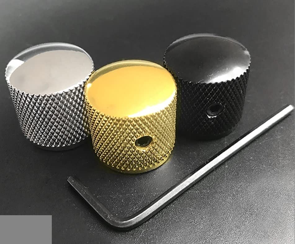 Chapeau de potentiomètre de bouton de Volume de tonalité de guitare en métal professionnel, bouton poussoir de grandes… - Les Beatles, Paul McCartney, John Lennon, RIngo Starr, George Harrison Chapeau de potentiomètre de bouton de Volume de tonalité de guitare en métal professionnel, bouton poussoir de grandes…