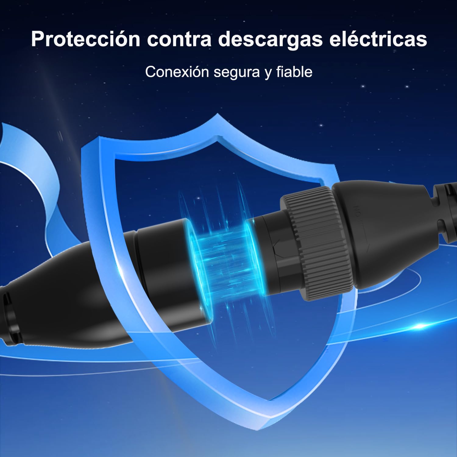 GONEO Estación de Carga para vehículos eléctricos 11kW 7m[8-16A, Trifásico] Wallbox con Enchufe (Schuko y CEE) Cargador Vehiculo Electrico con Corriente Ajustable y Carga Temporizada IP66 IEC 62196-2