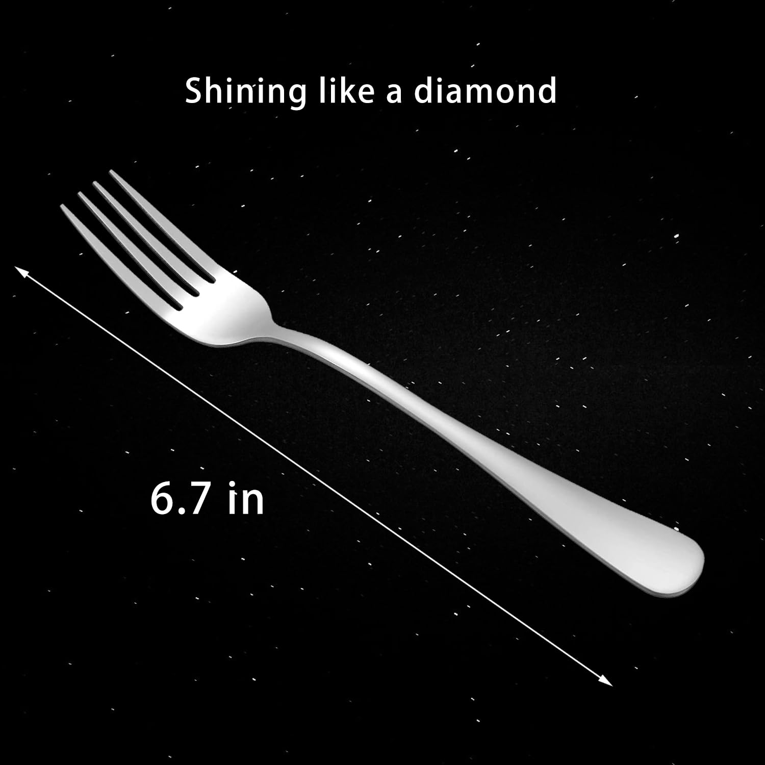 Forks,Salad Forks,Set of 6 Top Food Grade Stainless Steel Forks Silverware Set, Flatware Forks,Cutlery Forks,6.5 Inches, Mirror Polished & Dishwasher — Amazon image 7