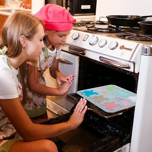 Miniatura 5 de Paquete de 2 moldes de silicona para Halloween para chocolate con forma de rana en 3D, bandeja para hornear con temática de rana, herramienta de