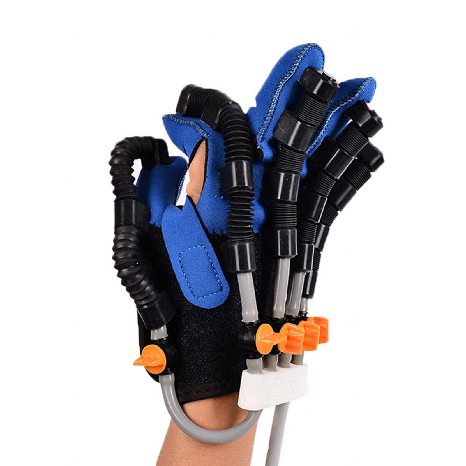 Férula Mano Entrenamiento Dedos Entrenamiento Manual de exoesqueleto Protector para recuperación función Mano hemiplejía del accidente cerebrovascular,Right-M