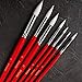 Paint Brushes 38 pcs for Watercolor Oil Acrylic Gouache Painting Paint Brush Set with Professional Wood Handle for Artists Kids Adults