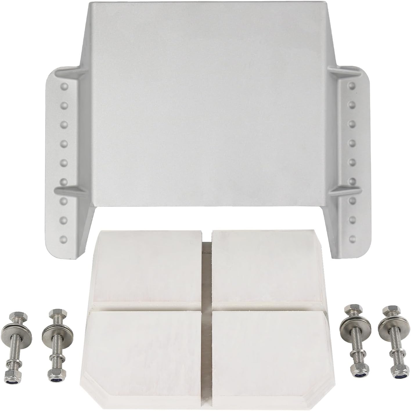 MJ-1-DP Jack Plate 4inch Setback Small Engine Jack Plates Replacement for Outboard Motors Up to 35HP, Manual Add Distance Between Engine and Transom