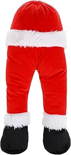 AOKWAWALIY Christmas Elf Leg Stuffed Leg Christmas Decorations Santa Legs Stuck Tree Topper Hanging Ornaments Fake Leg Outdoor Decor Xmas Holiday Party Supplies Favors