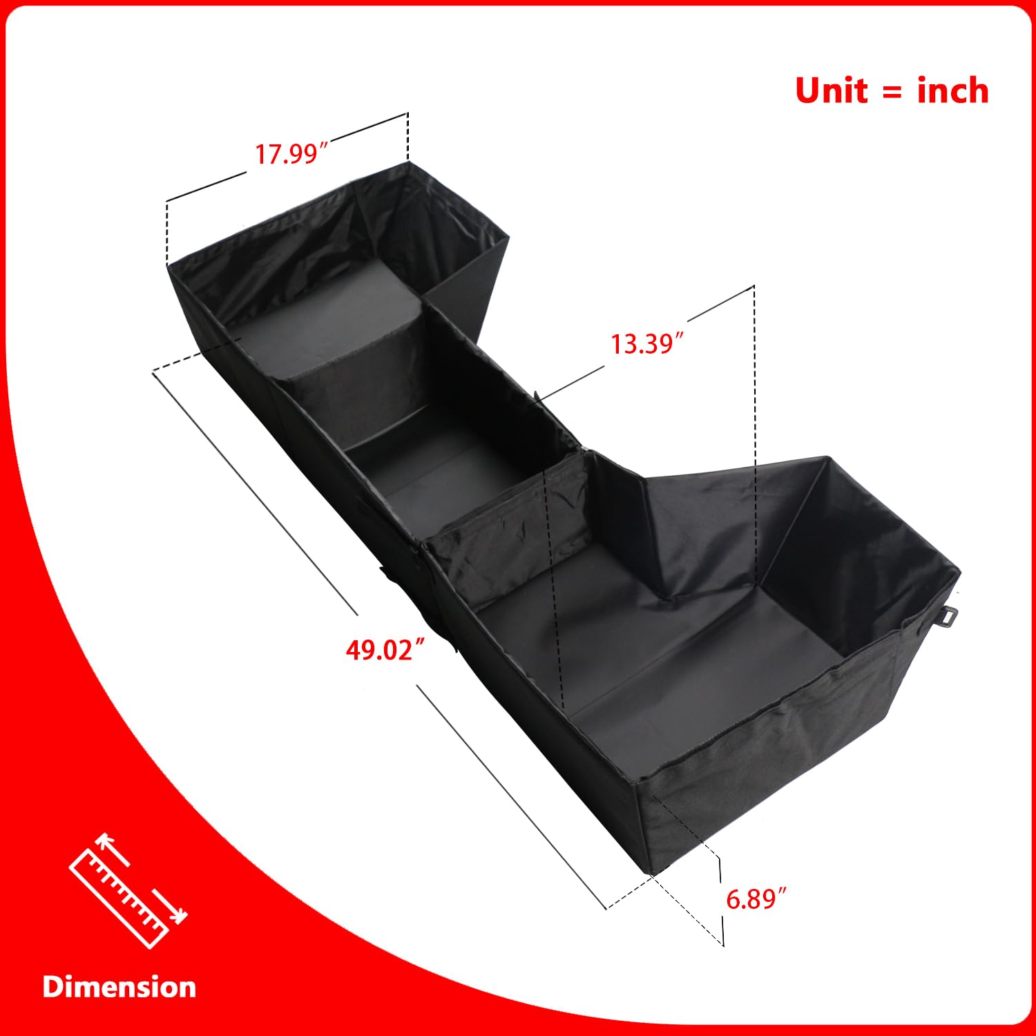 Faltbarer LKW-Untersitz-Stauraum 2019–2025 für Ram 1500 Crew Cab(New Body Style) für Ram 1500 Zubehör, LKW-Bett, Untersitz-Aufbewahrung, Organizer, LKW-Werkzeugkasten