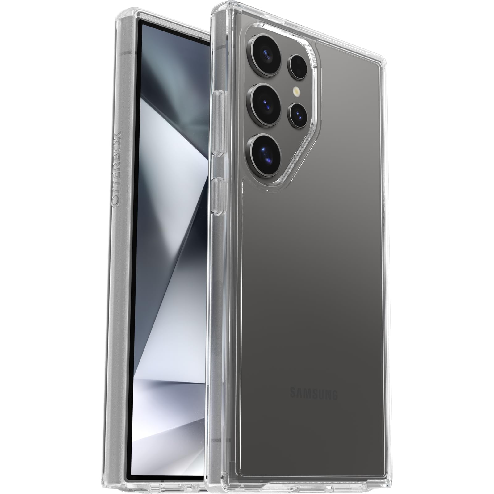 OtterBox Symmetry Clear Case per Samsung Galaxy S24 Ultra, Custodia sottile, a prova di caduta, Testata per resistere a 3 volte il numero di cadute secondo gli standard militari, Trasparente