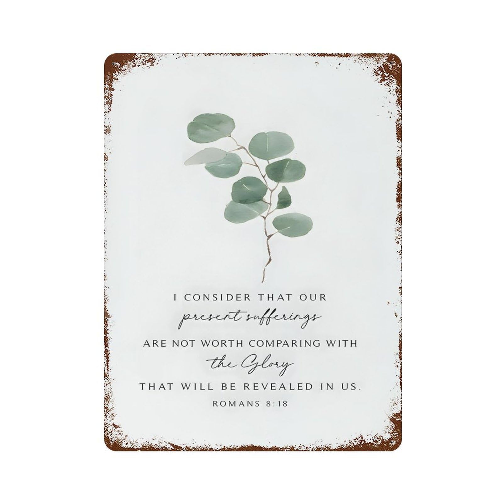 xiaoxiaoshen The Glory To Come Bible Verse Wall Decor Art Metal Tin Poster Modern Home Decor Art Home Bar Shop Decorations Vintage Sign 40x30cm
