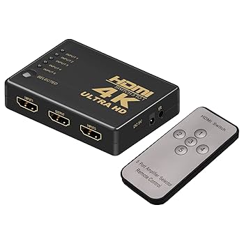 HDMI切替器 5入力1出力 リモコン付き Amazon | 5入力1出力 リモコン付き HDMIセレクター 4K対応 手動