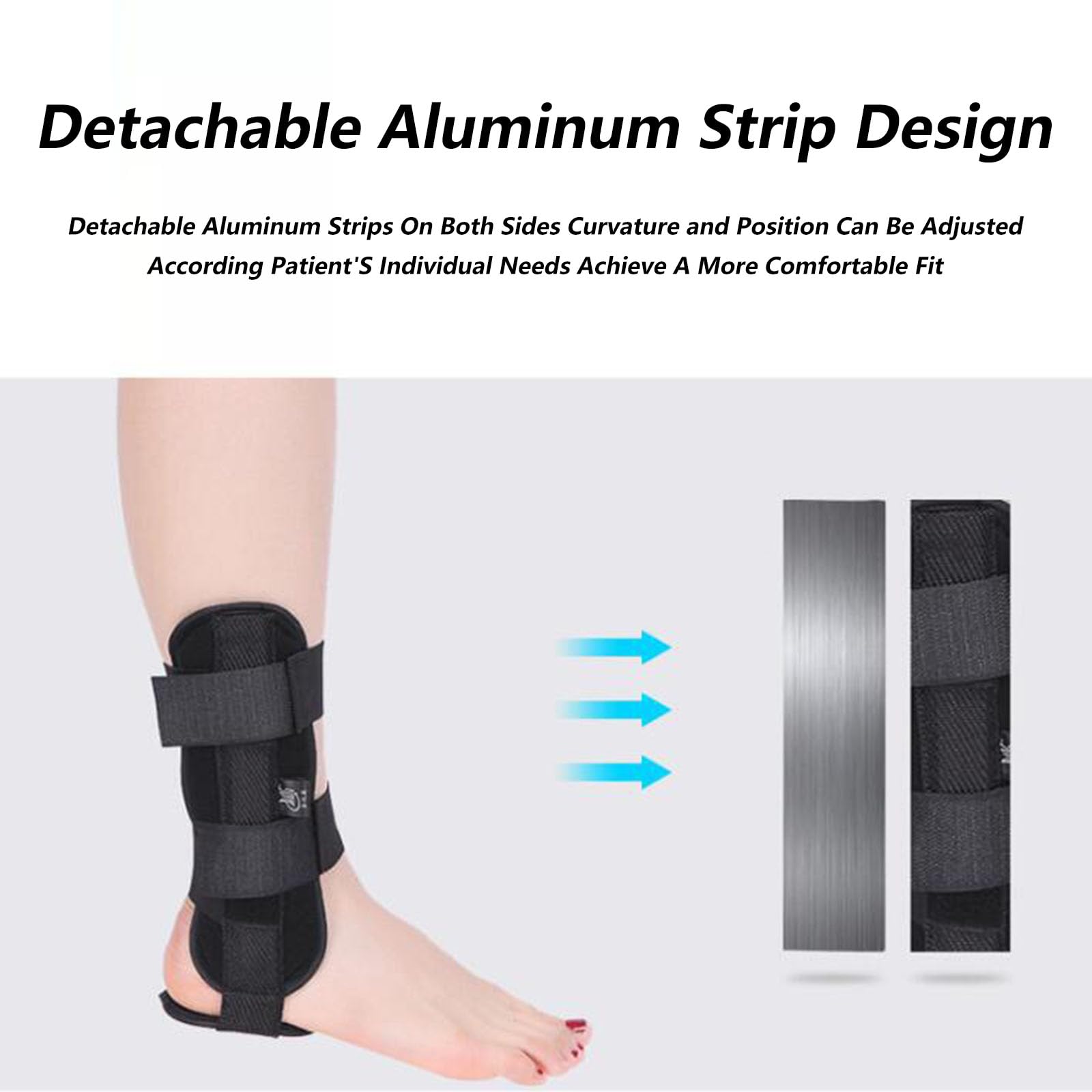 Genérico Tobillera de Soporte Ajustable, Transpirable, Talla L