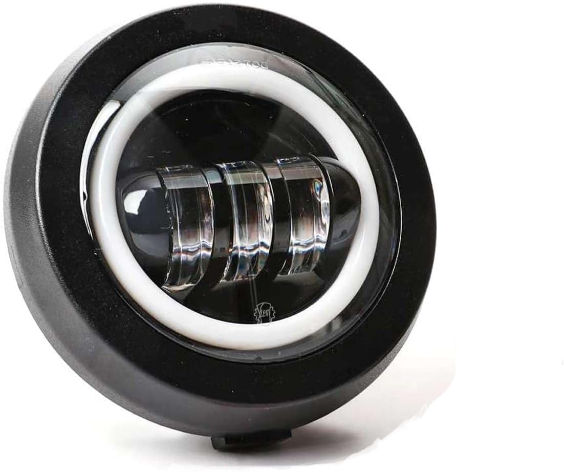 FARO FANALE FULL LED COMPATIBILE CON VESPA PK 50 HP ANTERIORE TONDO IN VETRO CON CONVERTITORE 6/12V