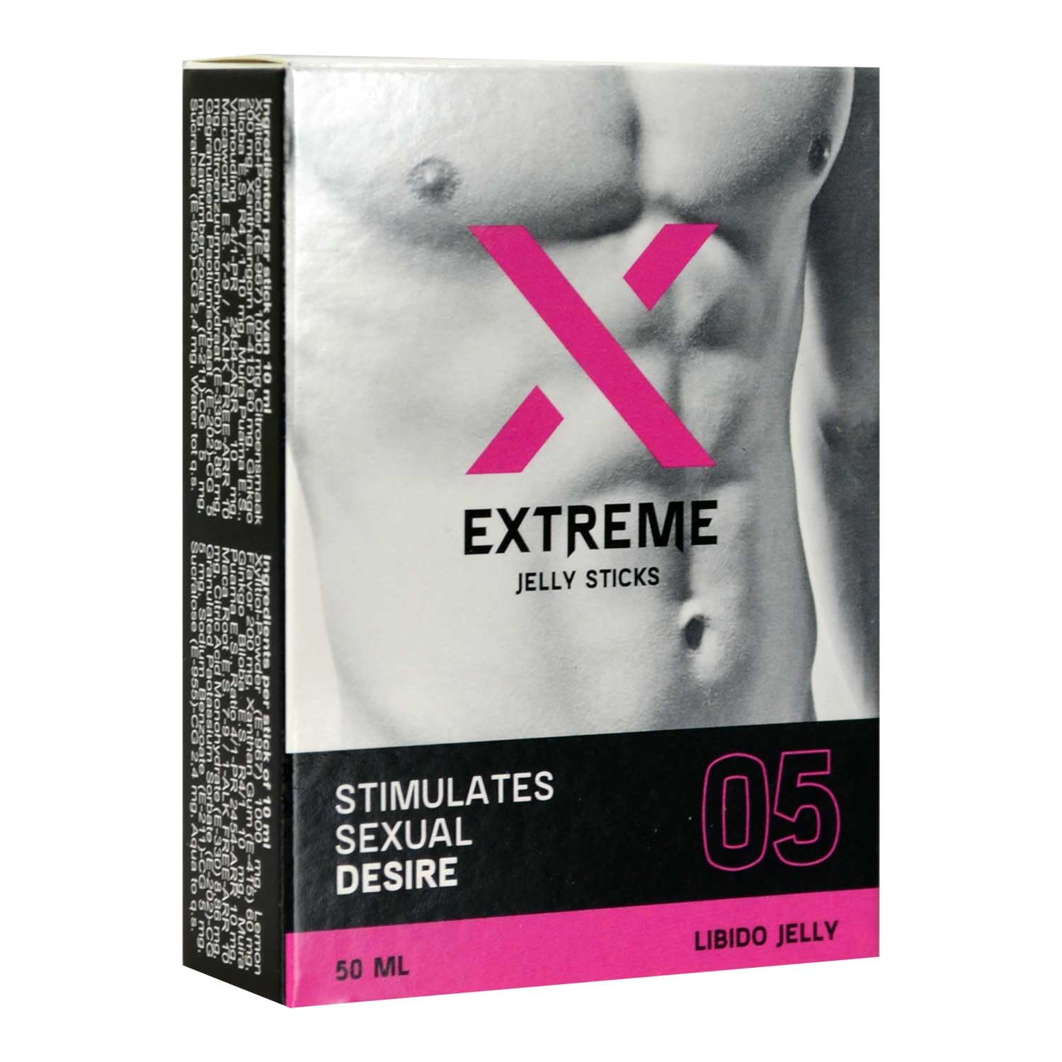 Morningstar - Extreme Jelly Sticks - Oral Jelly Nahrungsergänzungsmittel - mit Ginkgo Biloba, Muira Puama und Maca - Libido Jelly Lust