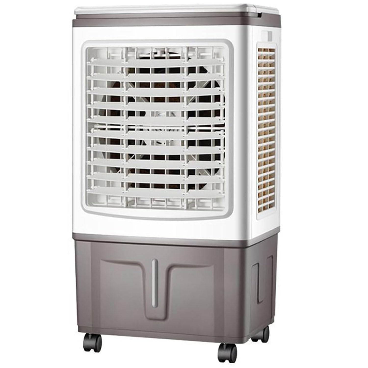 YIYHFKM Evaporative Air Cooler Portable Air Conditioner with Touch Panel 3 Speeds 120° Oscillation 80W Cooling – Ultra Quiet Cooling Fan Cooling AC Unitfor Room Garage Workshop Indoor & Outdoor