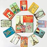 Ximalaya Paris City Fridge Magnet Eiffel Tower Magnets Souvenir Kids Toys Refrigerator Home Decoration (Pack of 24)