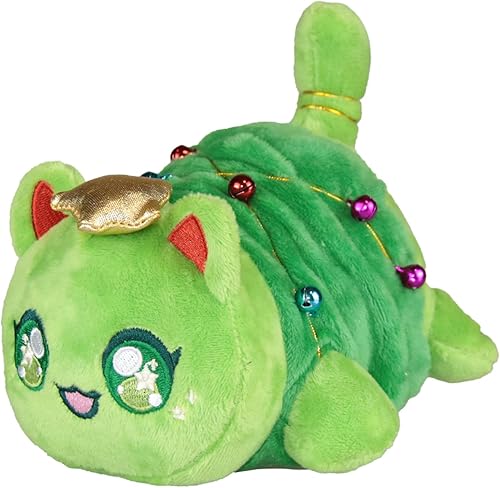 Meemeows - Juguete de peluche para gatos, peluche de comida para gatos, lindo animé de dibujos animados, figura de animal de peluche, almohada de