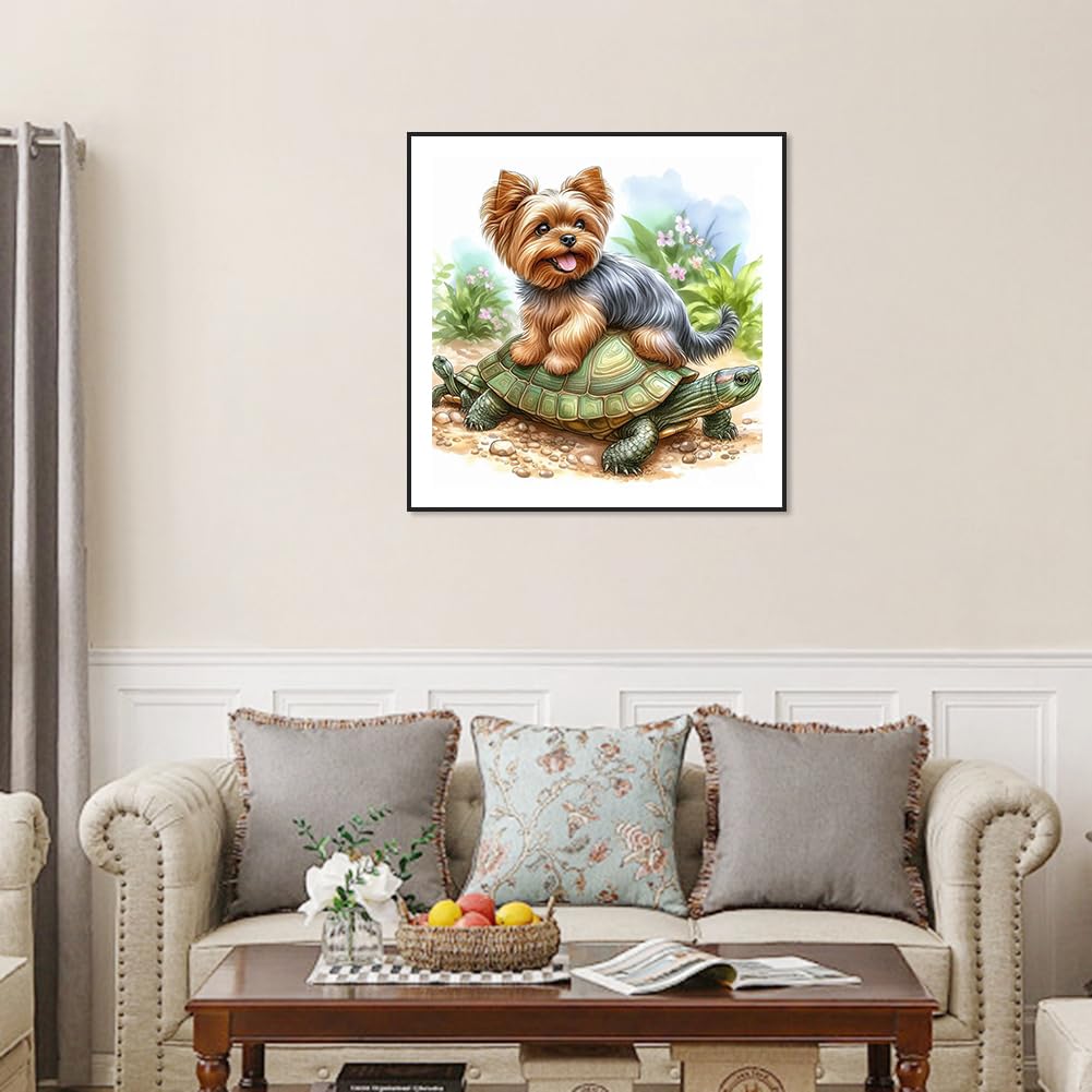 Acudotr Diamond Painting Set Für Erwachsene – 5D Diamantbild 'Blume', 30x30 Cm, Komplett Mit Leinwand, Diamanten, Werkzeug & Wanne